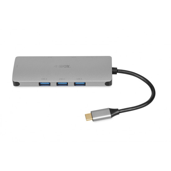 iBox IUH3RJ4K interface hub USB Type-C 5000 Mbit/s Silver