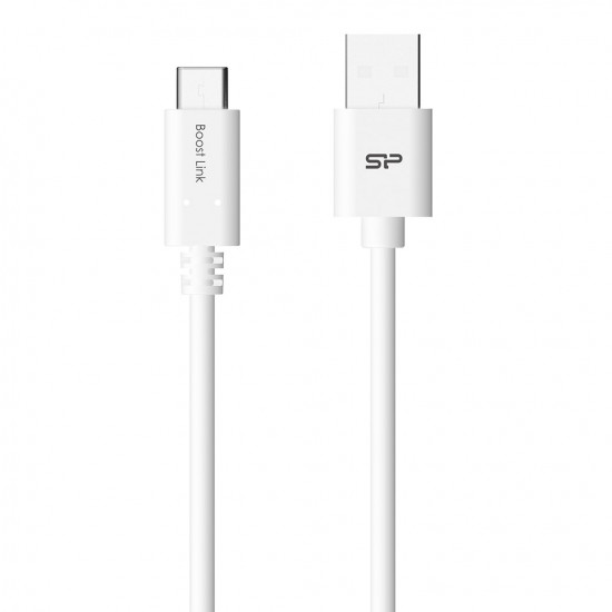 Silicon Power Boost Link PVC LK10AC USB cable USB 2.0 1 m USB A USB C White