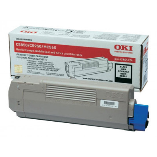 OKI Toner black 8000pages fuer C5850 C5950