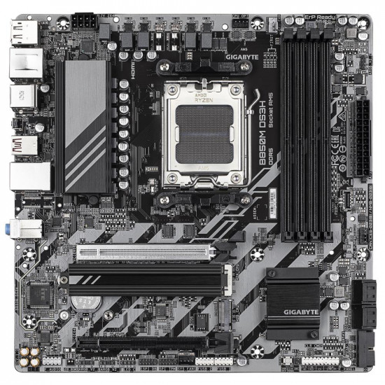 Mainboard|GIGABYTE|AMD B850|SAM5|Micro-ATX|Memory DDR5|Memory slots 4|1xPCI-Express 3.0 4x|1xPCI-Express 5.0 16x|2xM.2|1xHDMI|2xDisplayPort|4xUSB 2.0|2xUSB 3.2 type B|1xUSB 3.2|1xUSB-C|1xPS/2|1xRJ45|3xAudio port|B850MDS3H