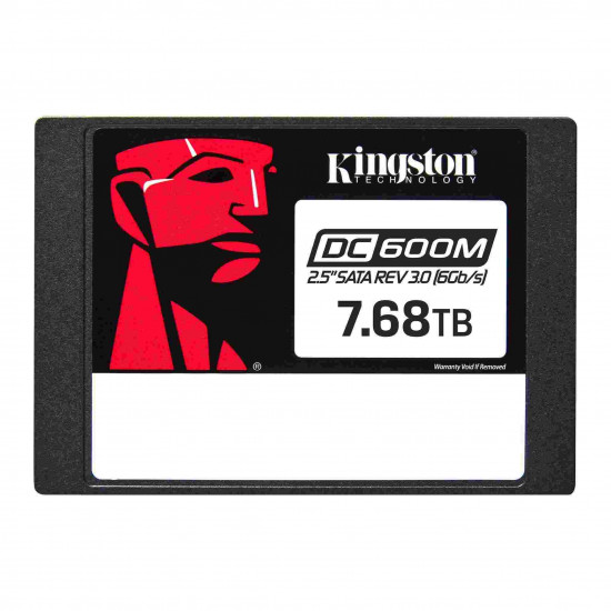 Kingston DC600M | 7680 GB | SSD form factor 2.5 | Solid-state drive interface SATA Rev. 3.0 | Read speed 560 MB/s | Write speed 530 MB/s