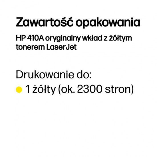 HP 410A Yellow Original LaserJet Toner Cartridge