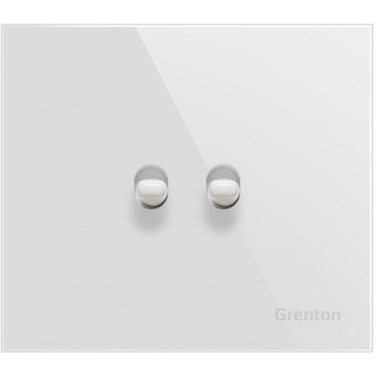 Double button SWITCH white Grenton