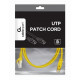 PATCH CABLE CAT6 UTP 1M/YELLOW PP6U-1M/Y GEMBIRD