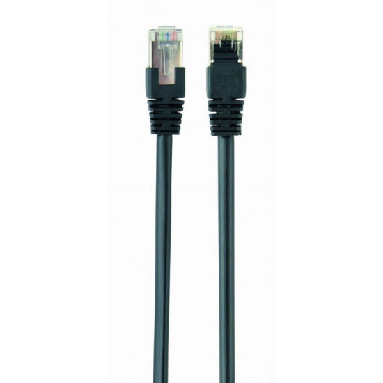 PATCH CABLE CAT5E FTP 2M/PP22-2M/BK GEMBIRD