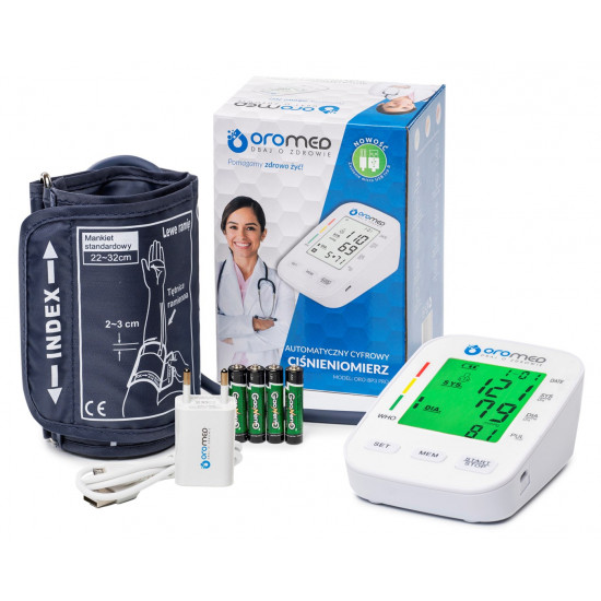 OROMED ORO-BP3 USB REFRIGERATOR electronic blood pressure monitor + POWER SUPPLY