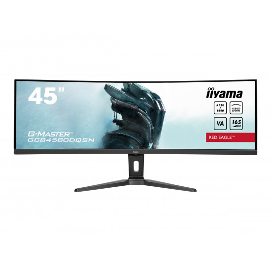 IIYAMA GCB4580DQSN-B1 44.5inch ETE VA DQHD Curved 1500R 165Hz 450cd/m2 0.8ms DP 2xHDMI USB-C Dock KVM 3xUSB 3.2 Speakers HDR400 (P)