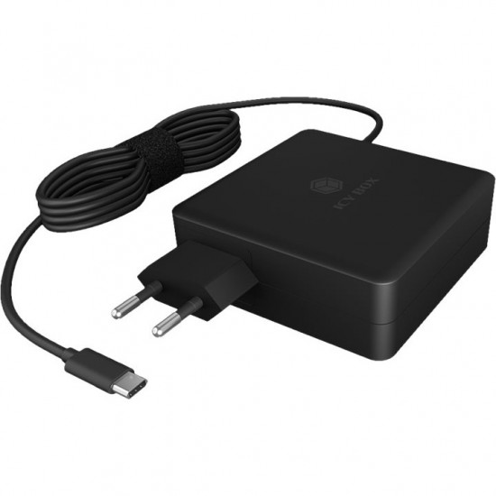 ICY BOX IB-PS101-PD Universal Notebook Netzteil USB-C 90W 1,8m Kabel