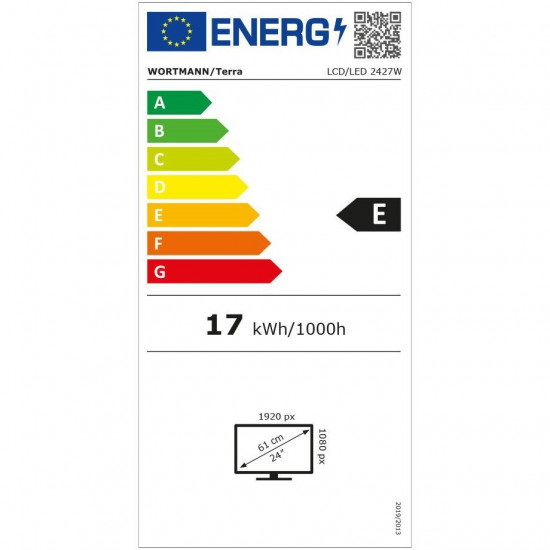 60,5cm/23,8 (1920x1080) TERRA 2427W V2 16:9 FHD VA 5ms 100Hz HDMI DP USB-C Vesa Black