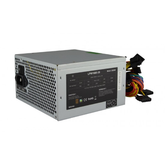 Linkworld LPW1685-350W power supply unit 20+4 pin ATX ATX Metallic