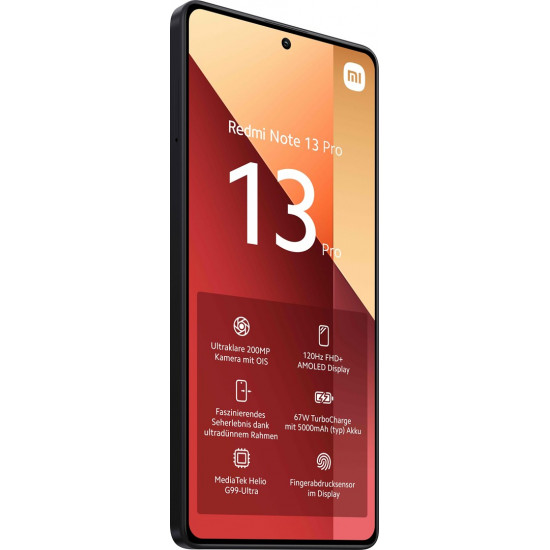 Xiaomi Redmi Note 13 Pro 16.9 cm (6.67) Hybrid Dual SIM Android 13 4G USB Type-C 8 GB 256 GB 5000 mAh Black