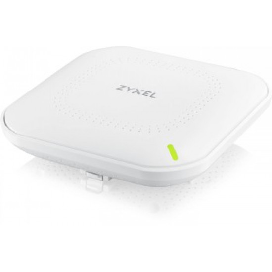 ZYXEL NWA90AXPRO, AX3000, 2X2:3X3 MU-MIMO, CAPTIVE PORTAL, WPA2 AND WPA3 ENTERPRISE, 2.5GB LAN PORT, POE+ (802.3AT), STANDALONE/NEBULA CLOUD MANAGED INCLUDING POWER ADAPTER