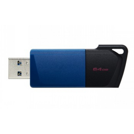 KINGSTON 64GB USB3.2 GEN 1 DATATRAVELER EXODIA M (BLACK + BLUE)