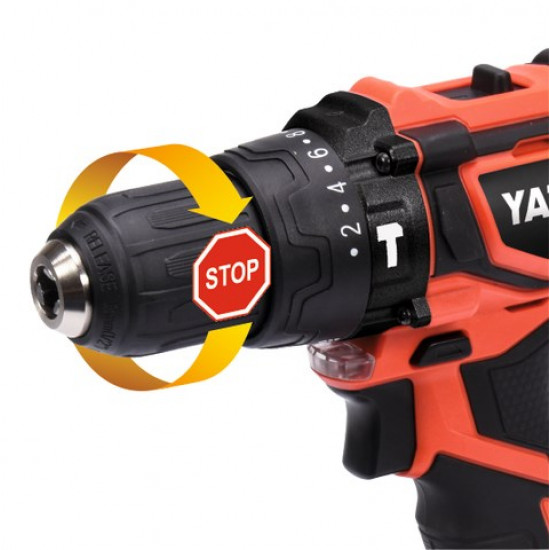 Yato YT-82782 drill 1650 RPM Keyless 1.2 kg Black, Red