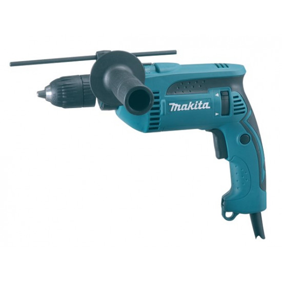 Makita HP1641K drill 2800 RPM Keyless 2 kg Black, Blue