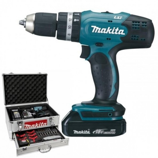 Makita DHP453SYEX power screwdriver/impact driver 19500 RPM Black, Blue