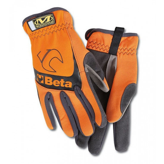 Beta protective gloves orange-black. Mechanix size XL