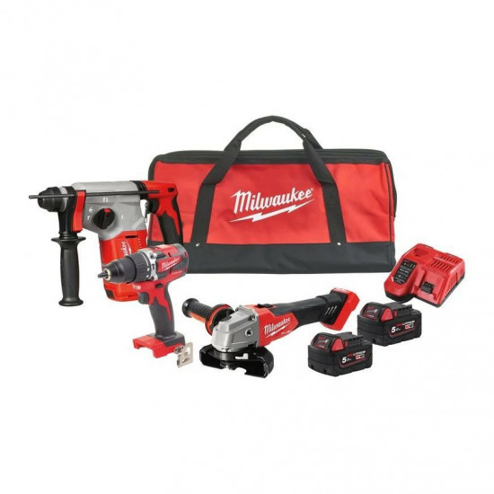 MILWAUKEE POWERPACK Tool Set M18FPP3Q-502BEU