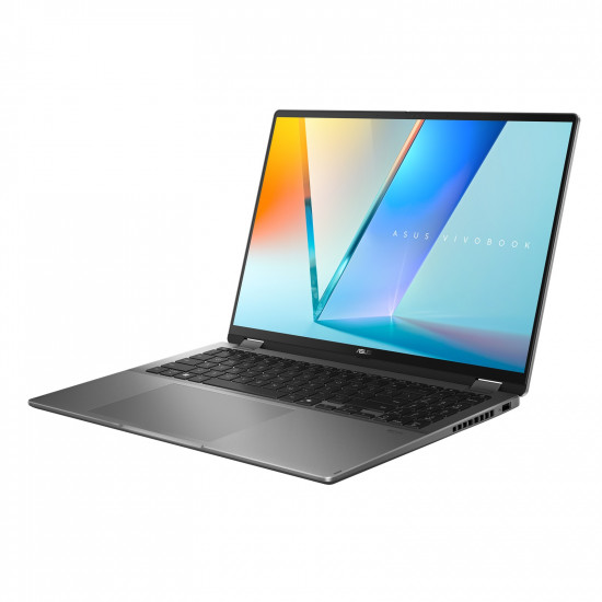 Asus Vivobook 16 Flip TP3607SA-RJ033W | Matte Gray | 16  | OLED | Touchscreen | 3K | 2880 x 1800 pixels | Glossy | Intel Core Ultra 7 | 256V | 16 GB | LPDDR5X | Solid-state drive capacity 1000 GB | Intel Arc Graphics | Windows 11 Home | 802.11be | Bluetooth version 5.4 | Keyboard language US | Keyboard backlit | Warranty 24 month(s)