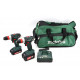 METABO.ZESTAW 2xBS18Q + AKU LiPOWER 1x2,0 Ah 1x4,0 Ah +TORBA %%%