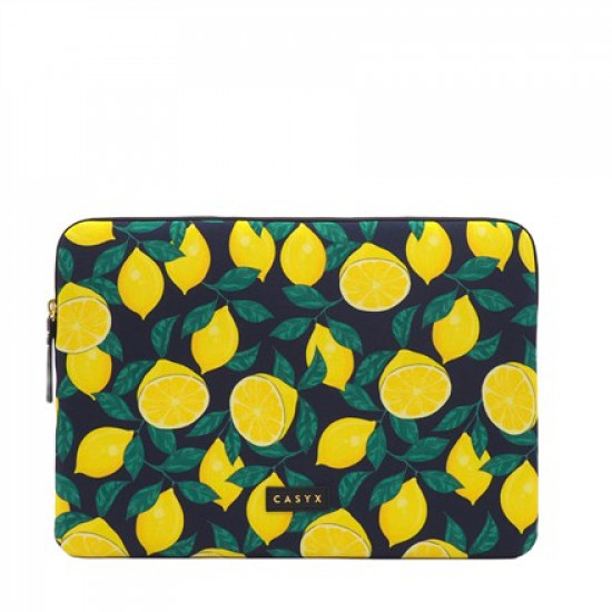 Casyx | SLVS-000002 | Casyx for MacBook | Fits up to size 13 ”/14  | Sleeve | Midnight Lemons | Waterproof