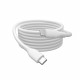 Digitus Lightning silicone connection cable, USB-C - Lightning, 1m, white