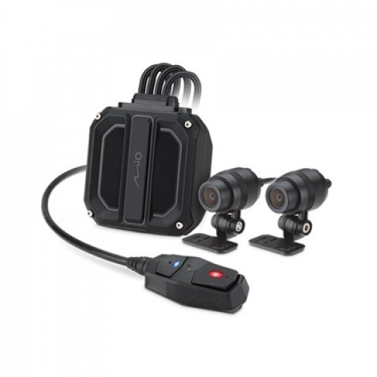 Motorcycle driving recorder Mio MiVue M820WD dual-lens receive five satellite GPS Wi-Fi