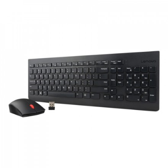 Lenovo 4X30M39504 keyboard Mouse included Universal Nordic Black