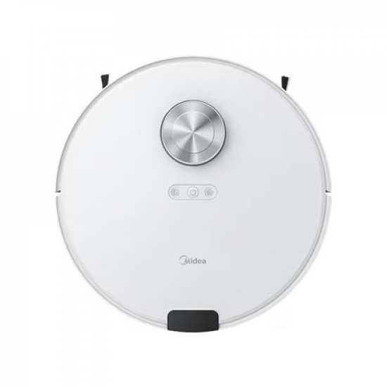 Midea M9 Robot Vacuum Cleaner with Wet&Dry Cleaning, Max Operating Time 180 mins, Lithium Ion Battery 5200 mAh, Dust Capacity 0.25 L, 4000 Pa, White