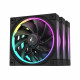 DeepCool FL12-3 in 1 Computer case Fan 12 cm Black 3 pc(s)