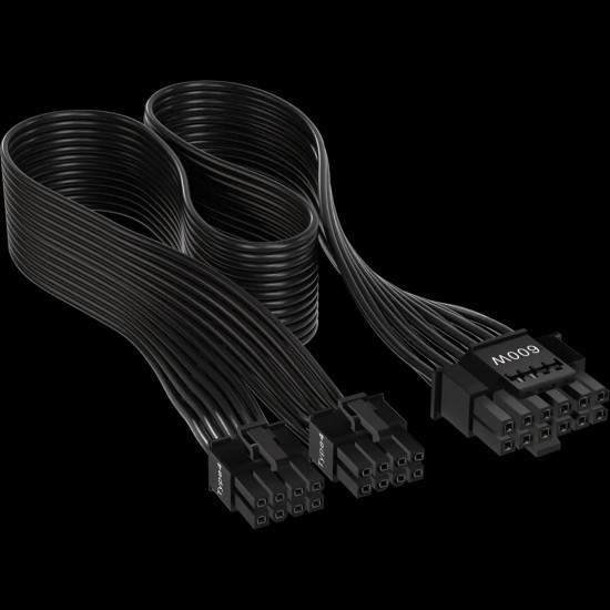 Corsair 2x 8-Pin PCIe to 12+4pin-12VHPWR Cable - Bulk, 600 W