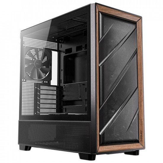 Antec 0-761345-10133-2 computer case Midi Tower Black, Wood