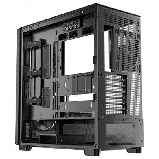 Antec 0-761345-10133-2 computer case Midi Tower Black, Wood