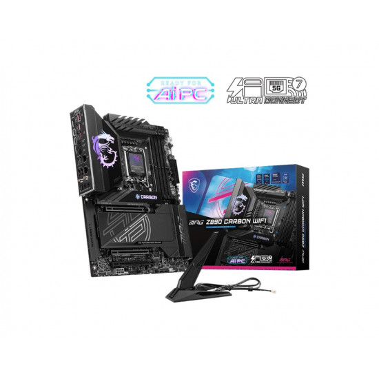 MSI MPG Z890 CARBON WIFI motherboard Intel Z890 LGA 1851 (Socket V1) ATX