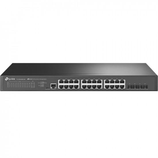 TP-Link JetStream TL-SG3428X-M2 network switch Managed L2+ 2.5G Ethernet (100/1000/2500) 1U Black