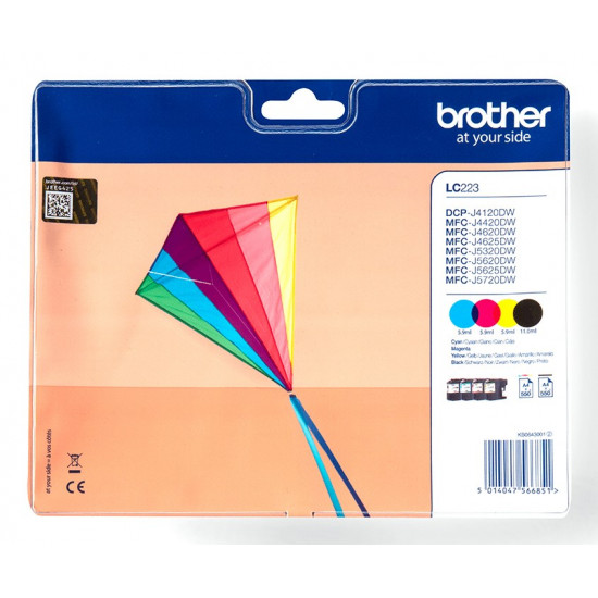 Brother Genuine LC223VALBP Ink Cartridge Multipack