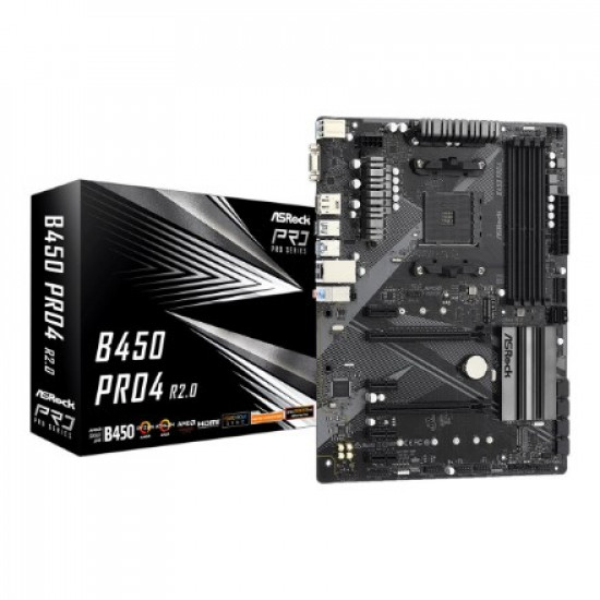 Asrock B450 Pro4 AMD B450 Socket AM4 ATX