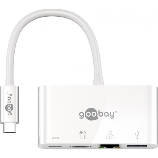 Goobay | USB-C Multiport Adapter (HDMI + Ethernet, PD) | 62105