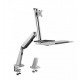 Maclean MC-728 monitor mount / stand 81.3 cm (32) Desk Silver