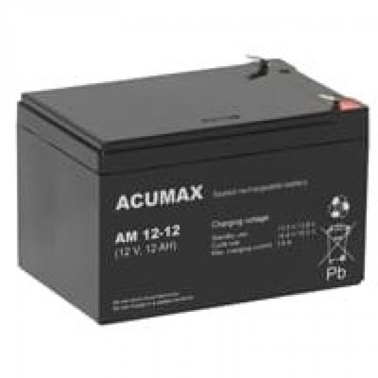 12V 12AH VRLA AM12-12 ACUMAX EMU BATTERY