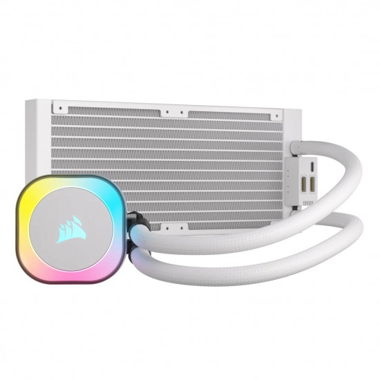 Corsair H100I Processor Hybrid cooler 12 cm White