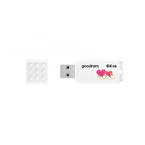 Goodram UME3 Valentine USB flash drive 64 GB USB Type-A 3.2 Gen 1 (UME3-0640W0R11-V) White