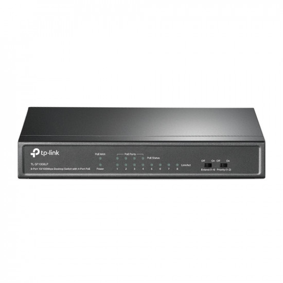 TP-Link TL-SF1008LP network switch Unmanaged Fast Ethernet (10/100) Power over Ethernet (PoE) Black