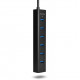 Axagon HUE-SA7BP interface hub USB 3.2 Gen 1 (3.1 Gen 1) Type-A 5000 Mbit/s Black