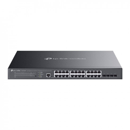 TP-Link Omada SG3428XMPP network switch Managed L2+ Gigabit Ethernet (10/100/1000) Power over Ethernet (PoE) 1U Black