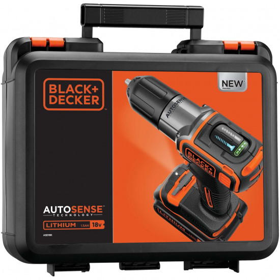 Black&Decker Akku-Bohrschr. Autosense 18V 1.5Ah Li ASD18K