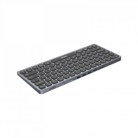 UNITEK D1092A keyboard USB US International Grey