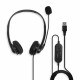 Lindy USB Type A Wired Headset with In-Line Control