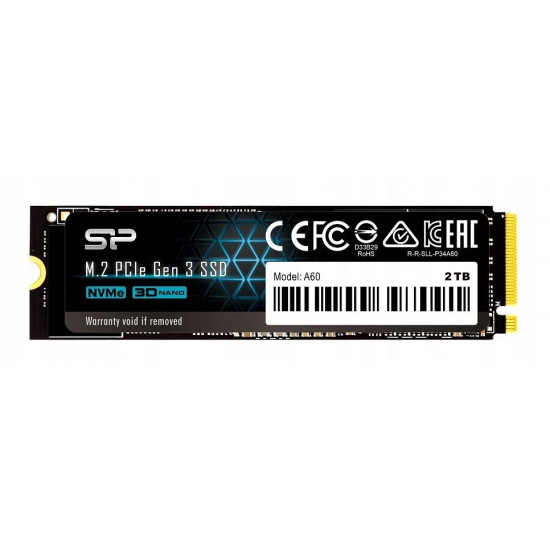 Silicon Power P34A80 M.2 2048 GB PCI Express 3.0 SLC NVMe