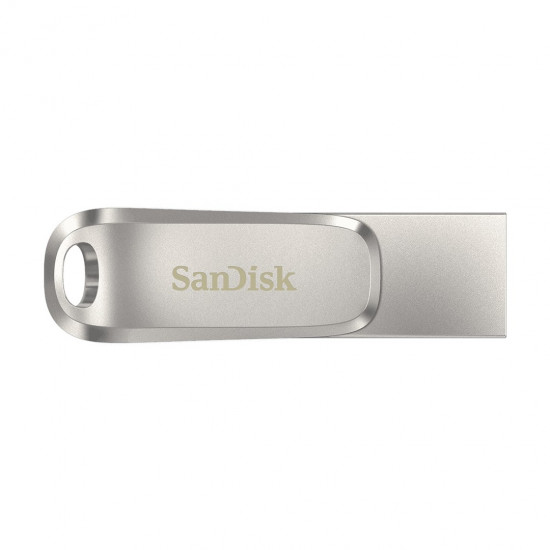 SanDisk Ultra Dual Drive Luxe USB flash drive 256 GB USB Type-A / USB Type-C 3.2 Gen 1 (3.1 Gen 1) Stainless steel